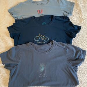 Women’s Life Is Good  Tees in Blue